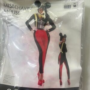 Misbehavin' Mouse Women's Halloween Costume - Red and Black